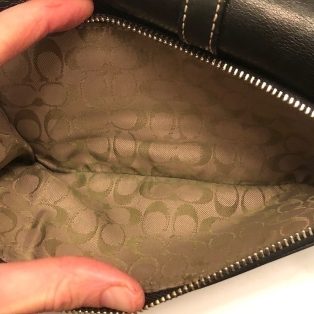 Coach checkbook wallet black leather - Picture 2 of 8